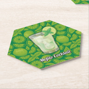Mojito Cocktail Kartonnen Onderzetters