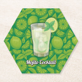 Mojito Cocktail Kartonnen Onderzetters