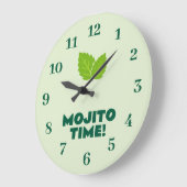 Mojito cocktail liefhebber wandklok met aangepaste (Hoek)