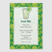 Mojito Cocktail Magnetische uitnodiging (Voorkant)