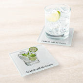 Mojito Cocktail Onderzetter Glazen Onderzetter (Schuin)