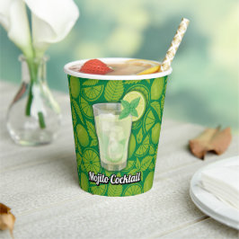 Mojito Cocktail Papieren Bekers