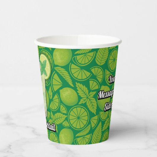 Mojito Cocktail Papieren Bekers (Links)