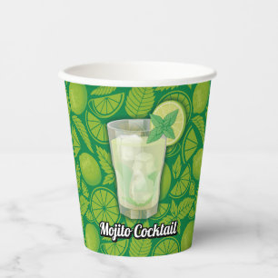Mojito Cocktail Papieren Bekers