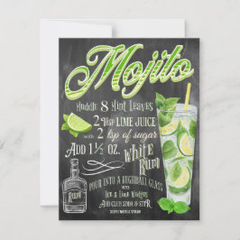Mojito Cocktail Party Invitation