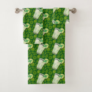 Mojito Cocktail Patroon Bad Handdoek