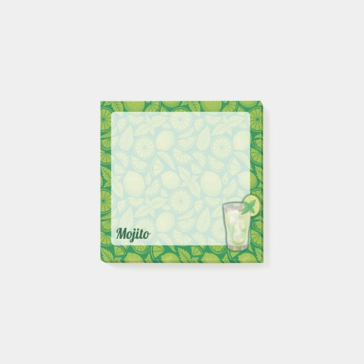 Mojito Cocktail Post-it® Notes (Voorkant)