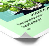 Mojito Cocktail Poster  Bar Wall Art Print (Hoek)