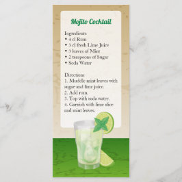 Mojito Cocktail Recept Uitnodiging