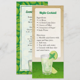 Mojito Cocktail Recept Uitnodiging