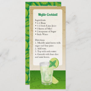Mojito Cocktail Recept Uitnodiging