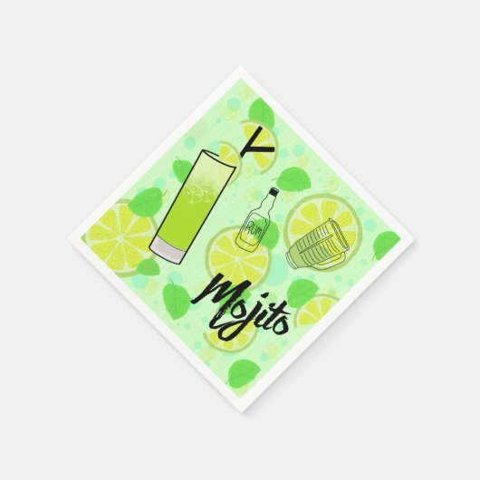 Mojito Cocktail Servet (Hoek)