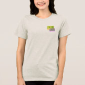 Mojito Cocktail Watercolor Kunst Tri-Blend Shirt (Voorkant)