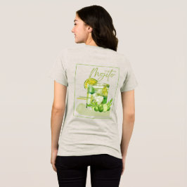 Mojito Cocktail Watercolor Kunst  Tri-Blend Shirt
