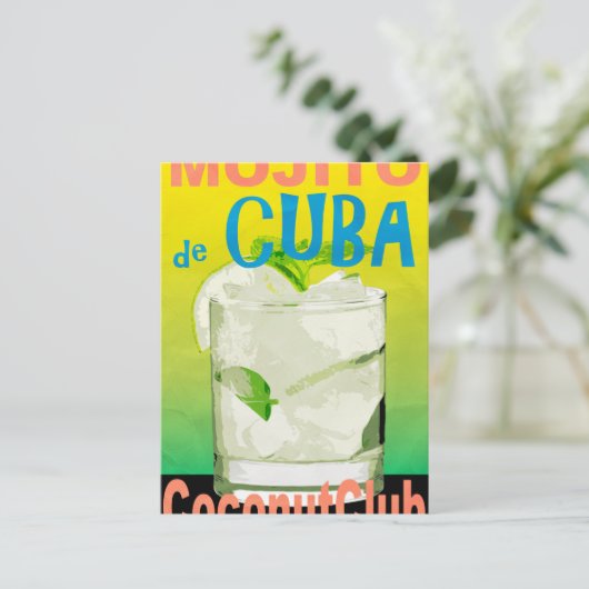 Mojito De Cuba Briefkaart (Staand voorkant)