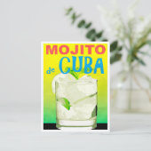Mojito de Cuba vintage-briefkaart Briefkaart (Staand voorkant)