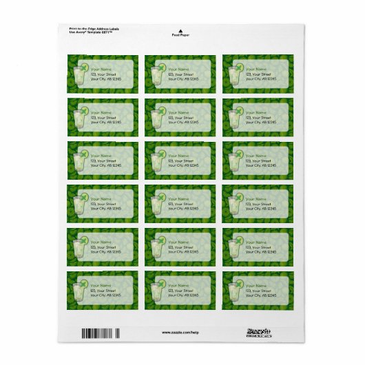 Mojito Etiket (Full Sheet)