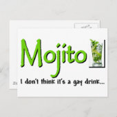 Mojito: Geen Drink...? Briefkaart (Voorkant / Achterkant)