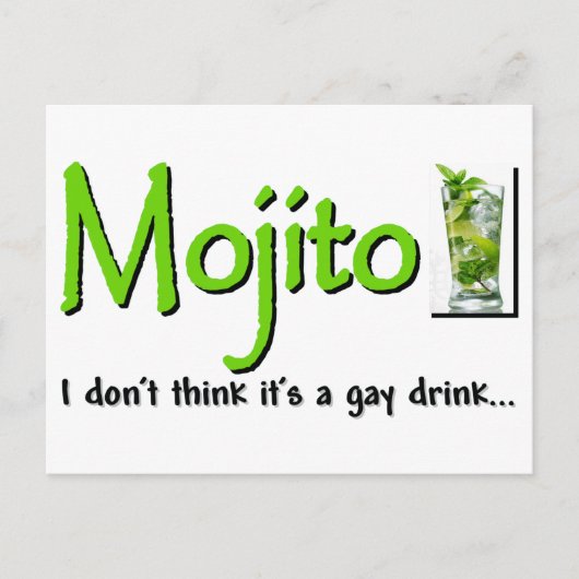 Mojito: Geen Drink...? Briefkaart (Voorkant)
