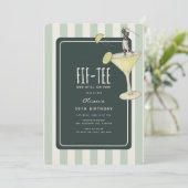 Mojito Golf Themed 50th Birthday Kaart (Staand voorkant)