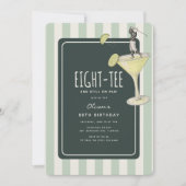 Mojito Golf Themed 80th Birthday Kaart (Voorkant)