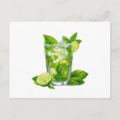 Mojito illustratie briefkaart (Voorkant)