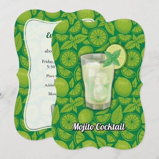 Mojito Kaart (Voorkant / Achterkant)