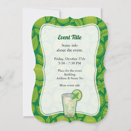 Mojito Kaart (Achterkant)