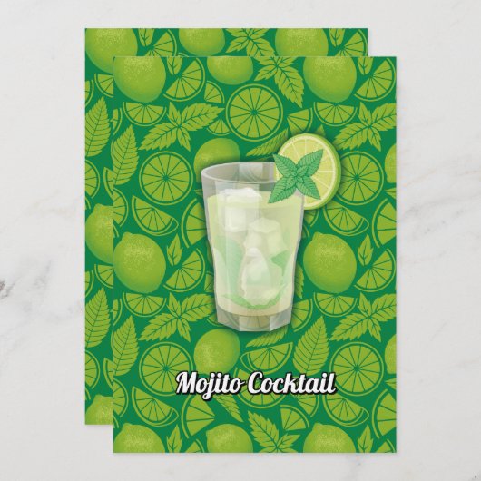 Mojito Kaart (Voorkant / Achterkant)