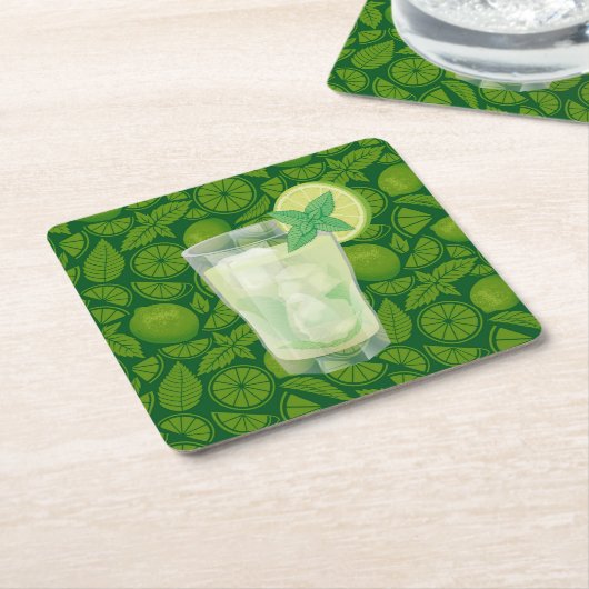 Mojito Kartonnen Onderzetters (Schuin)