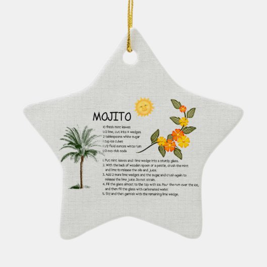 Mojito Keramisch Ornament (Voorkant)
