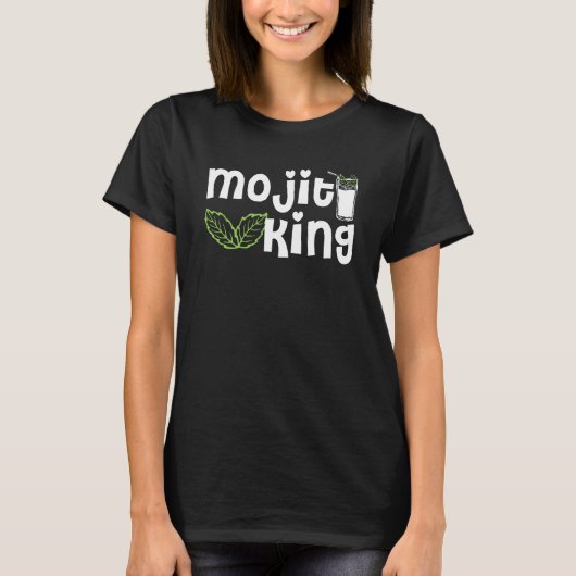 Mojito King Bartender Mojitos T-shirt (Voorkant)