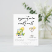 Mojito Lemon Drop Zomer Signature Cocktails Menu (Staand voorkant)