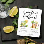 Mojito Moscow Mule Signature Cocktails Menu