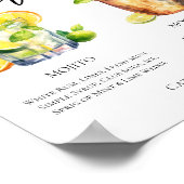 Mojito Moscow Mule Signature Cocktails Menu Poster (Hoek)