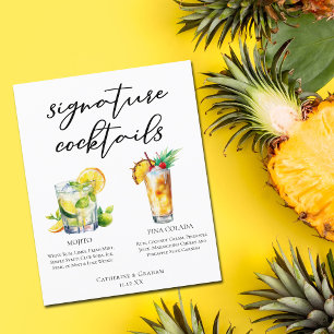 Mojito Piña Colada Signature Cocktails Menu