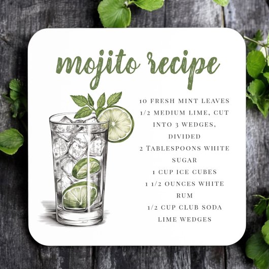 Mojito Recept Bier Onderzetter