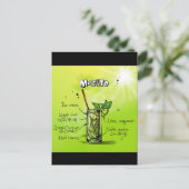 Mojito Recept Briefkaart (Staand voorkant)