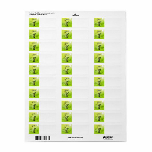 Mojito Recept - Cocktail Cadeau Etiket (Full Sheet)