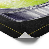 Mojito Recept Krijtbord Cocktail Art Poster (Hoek)