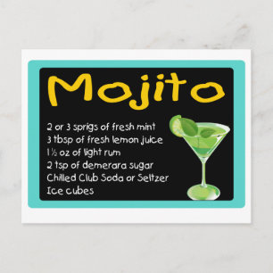 Mojito Recipe Briefkaart