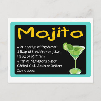 Mojito Recipe Briefkaart