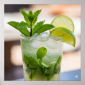 Mojito Recipe Poster (Voorkant)