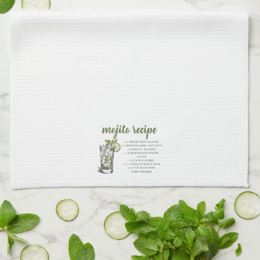 Mojito Recipe Theedoek (Gevouwen)