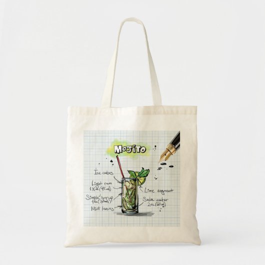 Mojito Recipe Tote Bag (Voorkant)