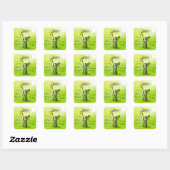 Mojito Recipe Vierkante Sticker (Vel)