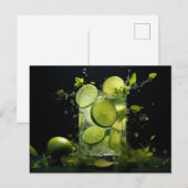 Mojito Splash Briefkaart (Voorkant / Achterkant)
