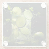 Mojito Splash Glazen Onderzetter (Achterkant)