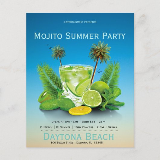 Mojito Summer Concert Flyers (Voorkant)