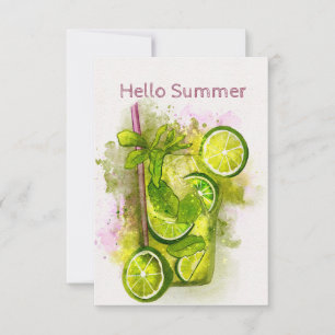 Mojito Summer Wenskaart Bedankkaart